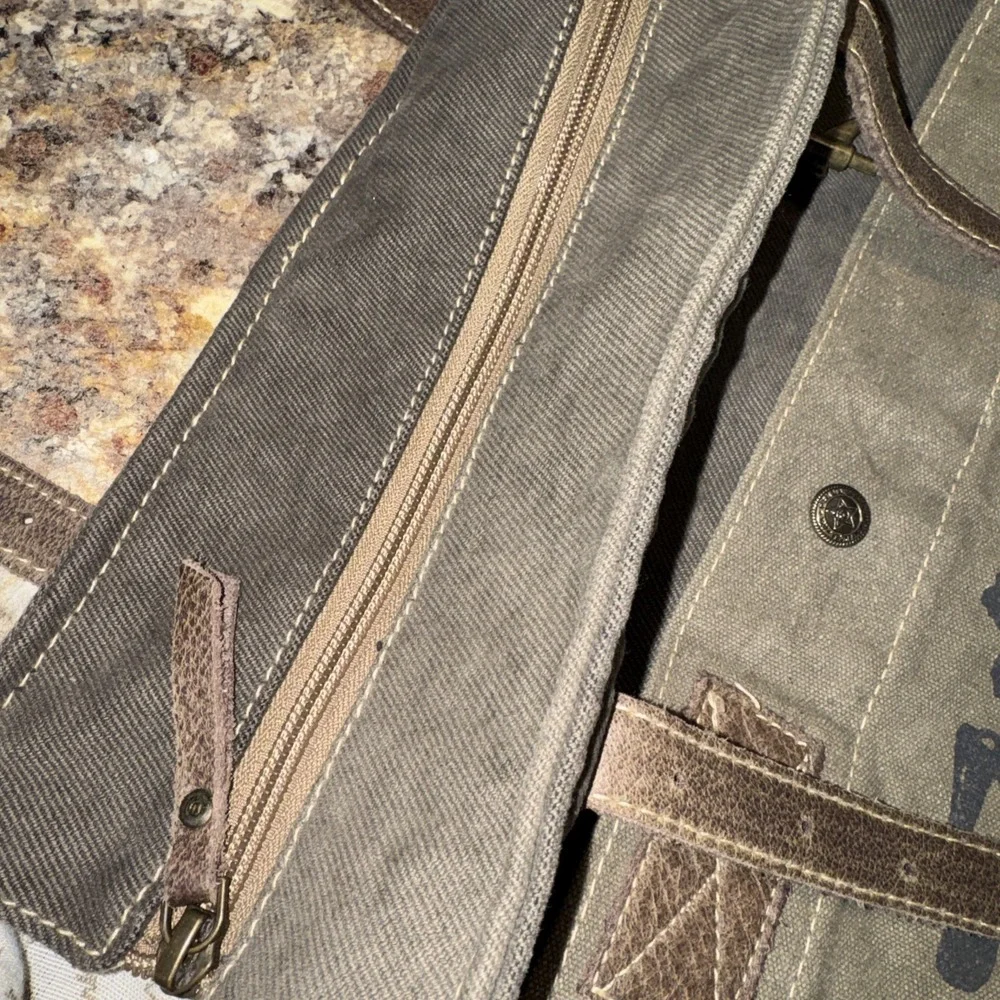 Myra‎ Bags Womens Vtg Look Bicycle Upcycled Materials Tote Bag Purse
